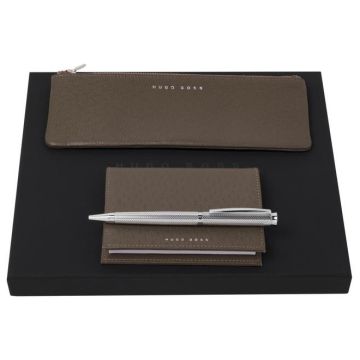 Set Hugo Boss (ballpoint Pen, Case & Notebook Cover)