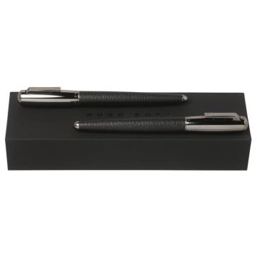Set Pure Leather Black  (rollerball Pen & Fountain Pen)