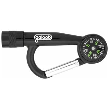Flashlight Carabiners W/ Compass
