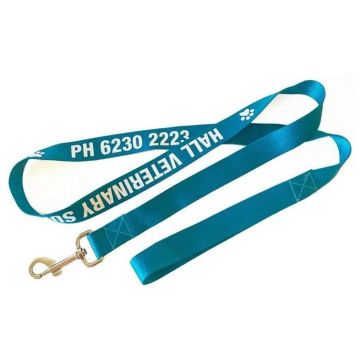 Heavy Duty Polyester Screen Printed Leash with Swivel Clip