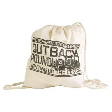 Calico Library Back Pack With Drawstring - 200 Gsm
