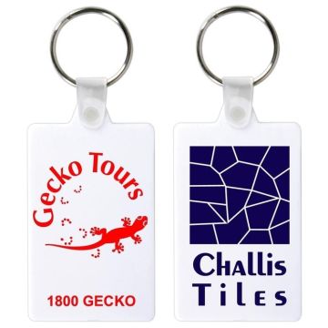 Rectangular Flexible PVC Keytag
