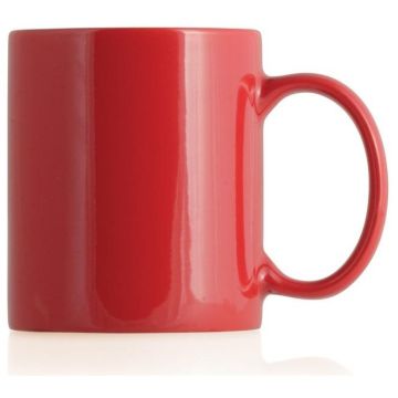 Ceramic Mug - Red/White