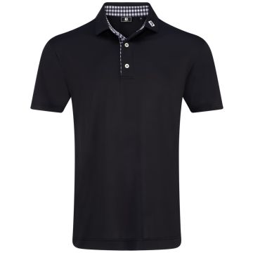 FootJoy Athletic Fit - Stretch Pique Solid w/Gingham Trim