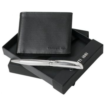 Set Cerruti 1881 (Premium ballpoint Pen & Leather Wallet)