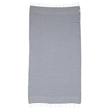 Ocean Blue Stripe Beach Towel