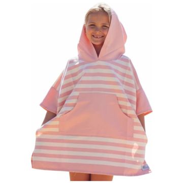 Ocean Stripe Kids Poncho