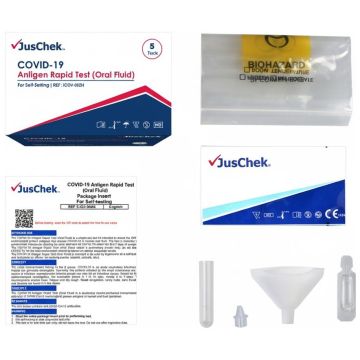 JusChek Antigen Rapid Test(Oral Fluid) 5 Pack