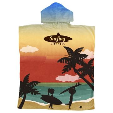 100% Cotton Sublimation Hoody Towel Surf Poncho