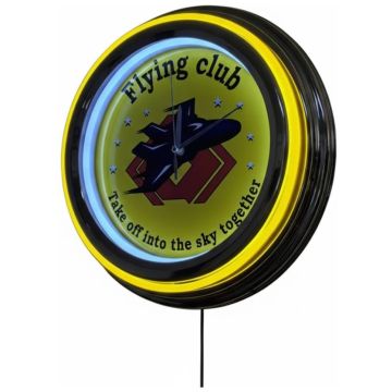 Double Ring Neon Wall Clock