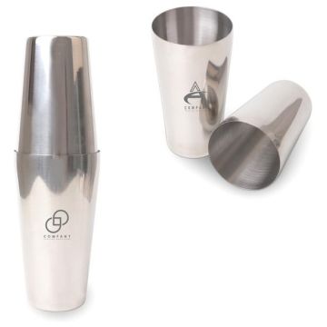 Stainless Steel Boston Cocktail Shaker(550ml+750ml)