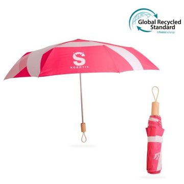 RPET 200g Lightweight Umbrella with Wooden Handle