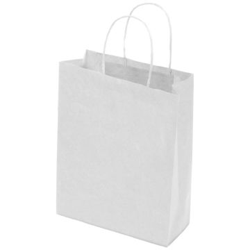 Kraft Paper Bag White Includes Twisted Paper Handle