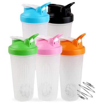 BPA Free Fitness Shaker Bottle with Loop 600ml