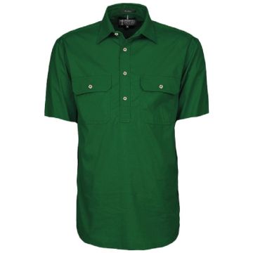 Mens Pilbara Closed Front S/S Shirt