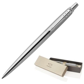 Metal Pen Ballpoint Parker Jotter - Brushed Stainless CT