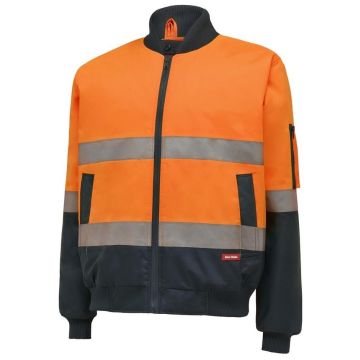 Mens Hi-Visibility 2Tone Bomber Jacket With Hoop Tape