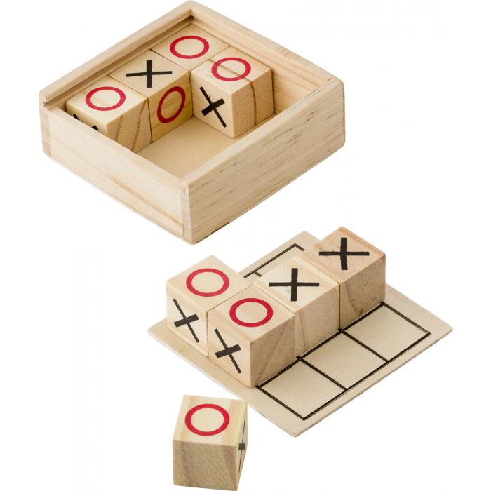 Wooden Tic Tac Toe game Alessio