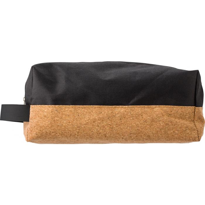 Polyester and cork toilet bag Lynn