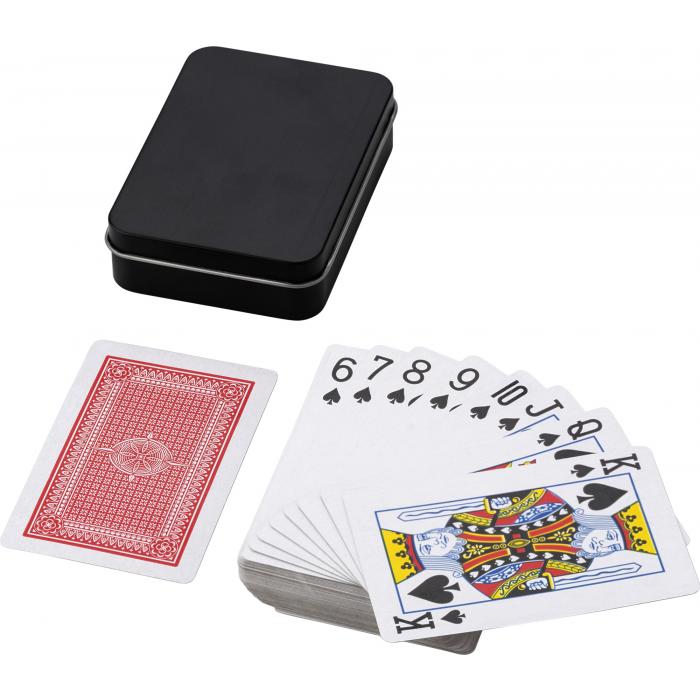 Metal tin with playing cards Nathan