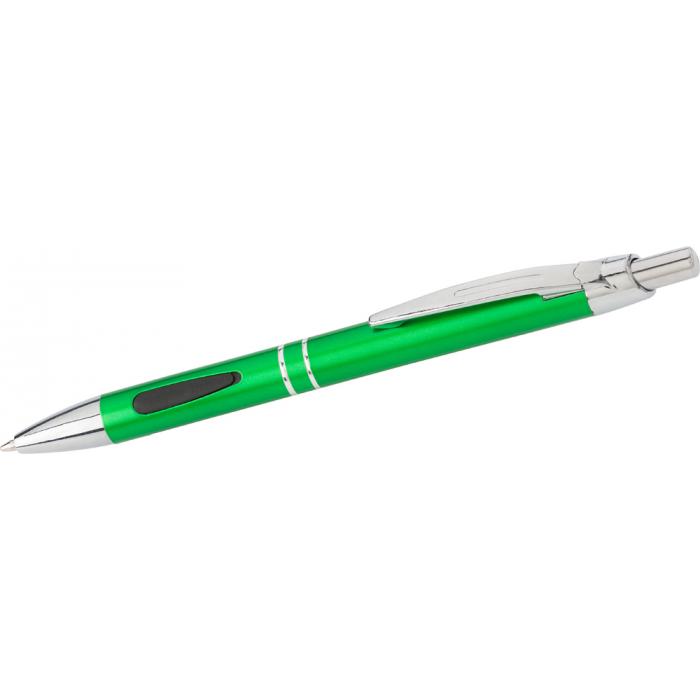 ABS ballpen with rubber grip pads Evie