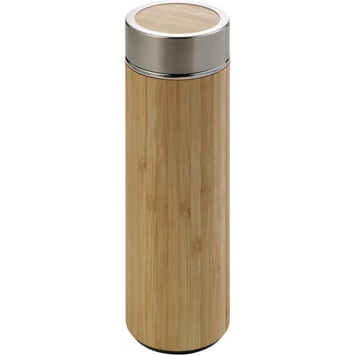 Bamboo and stainless steel double walled bottle Yara