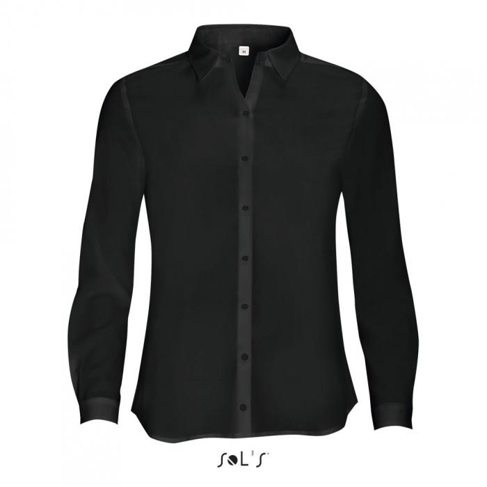 Betty Women's Long Sleeve Moss Crepe Shirt