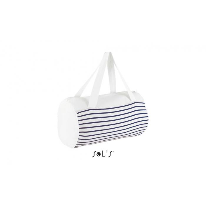 Sunset Striped Jersey Duffel Bag