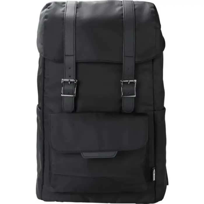 RPET (290T) polyester twill flap backpack Marlowe