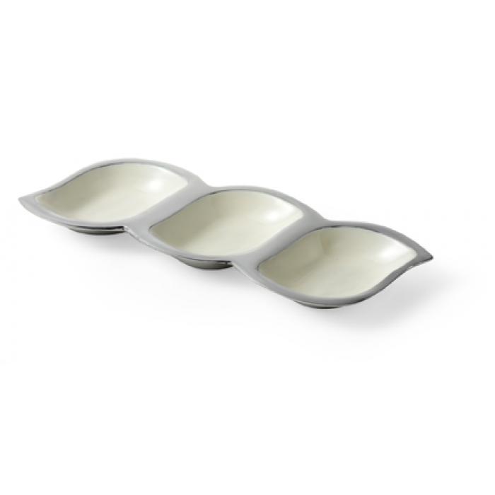 Three Segment Petit Fours Dish.