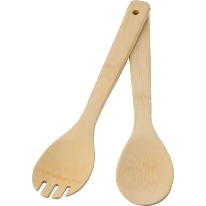 Bamboo salad cutlery Elara