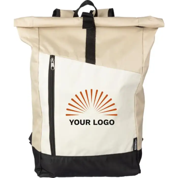 rPET (600D) roll-top backpack Marlene