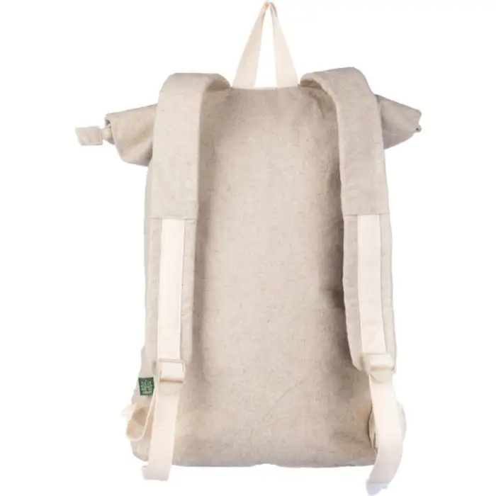 Hemp (280 gr/m2) roll-top backpack Margarete