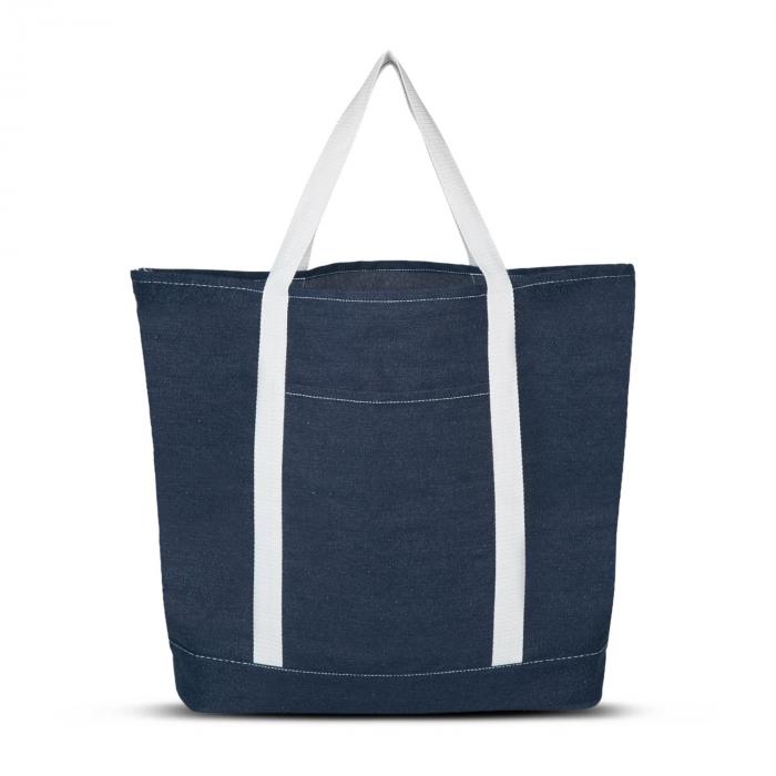 Denim Shopping Tote Bag