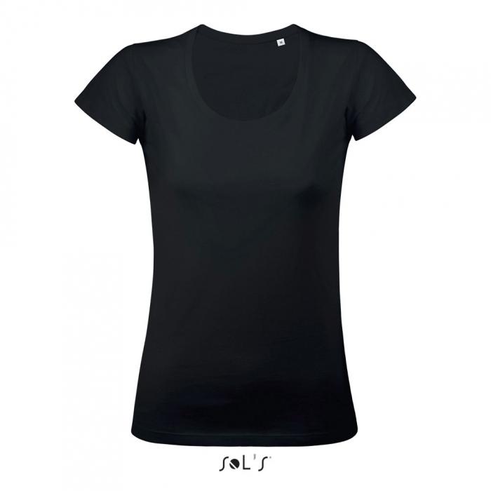 Must Women's Round Neck Sheer Jersey T-shirt