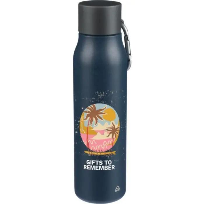 Recycled stainless steel double-walled drinking bottle (600 ml) Cassian