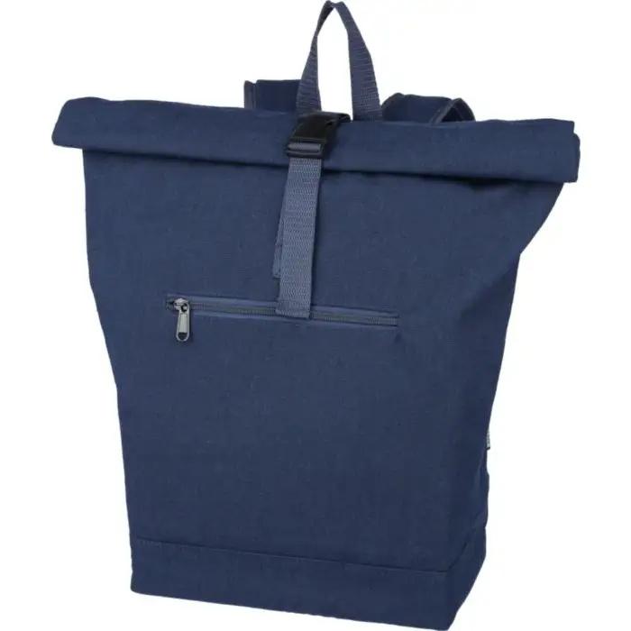 Recycled polycotton (330 gsm) rolltop backpack Thaddeus
