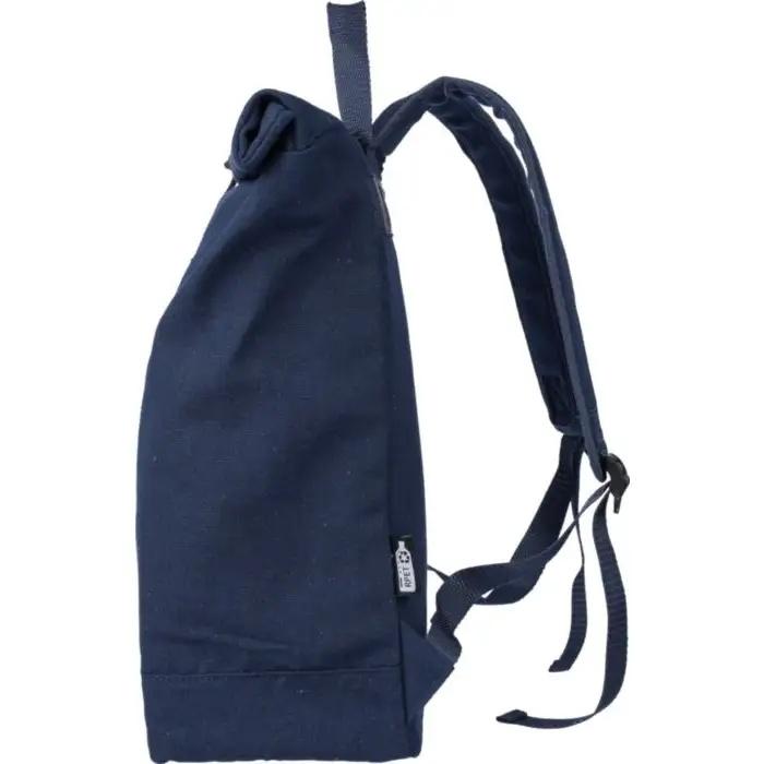 Recycled polycotton (330 gsm) rolltop backpack Thaddeus