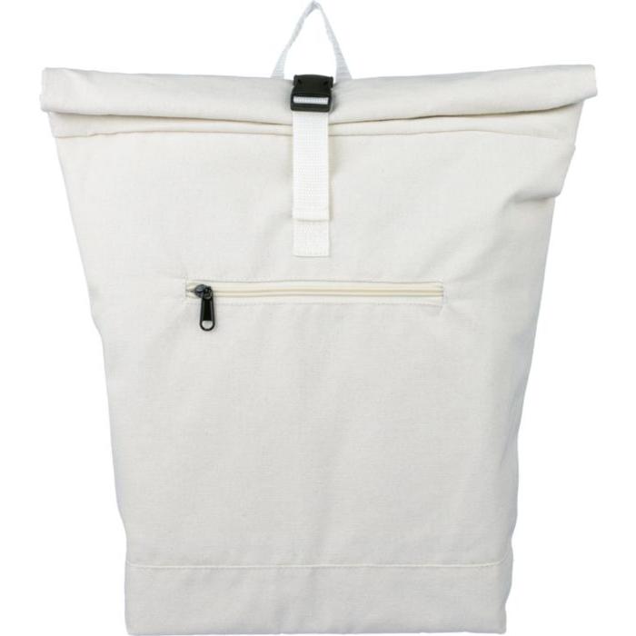 Recycled polycotton (330 gsm) rolltop backpack Thaddeus
