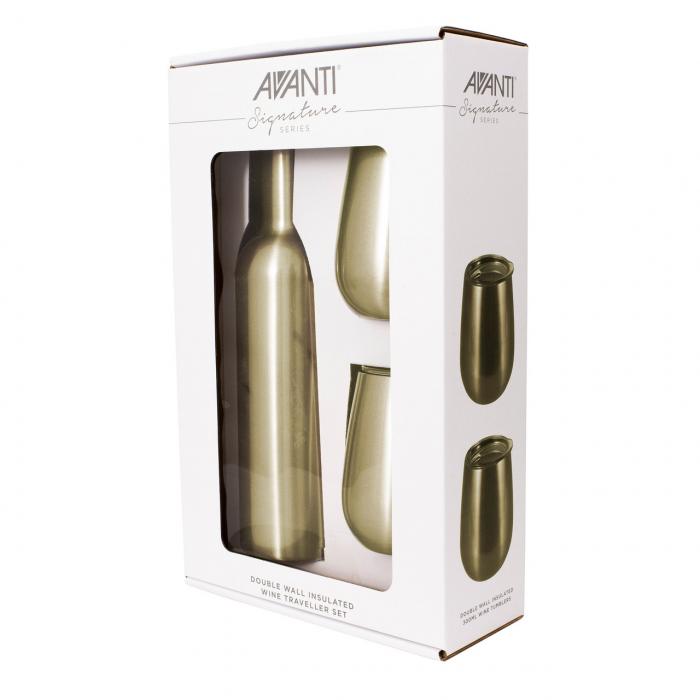 Double Wall Insulated Wine Traveller Set AVANTI