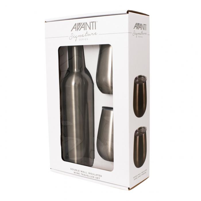 Double Wall Insulated Wine Traveller Set AVANTI