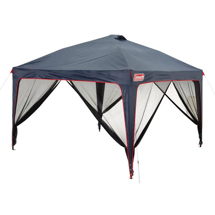 Lighted Portable Gazebo With Mesh Walls 3. 6x3. 6m