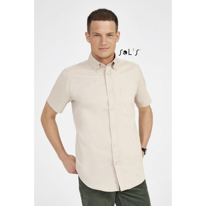 Brooklyn Short Sleeve Cotton Twill Men's Shirt