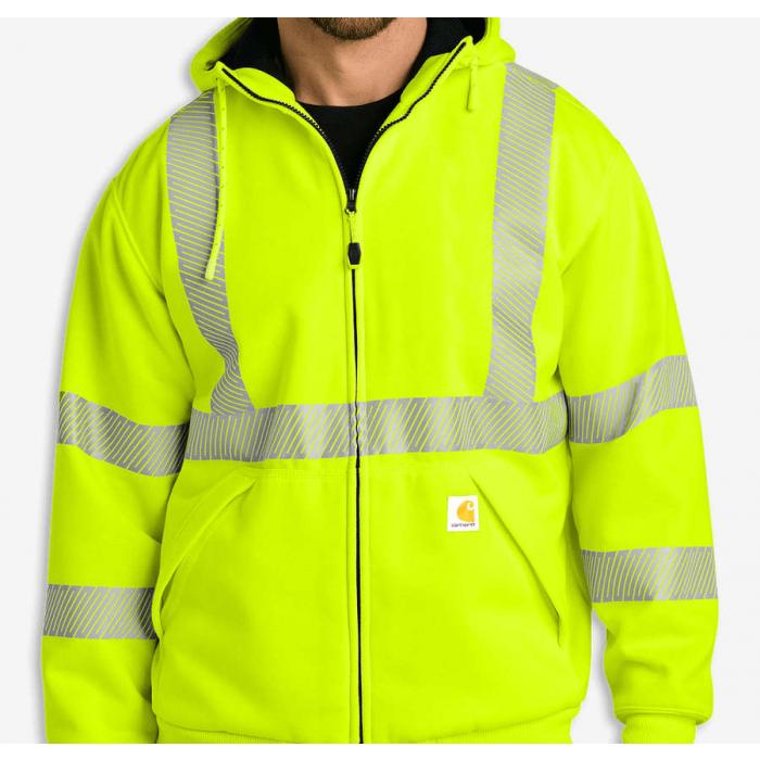 Carhartt Class 3 Heavyweight Safety Zip Hoodie