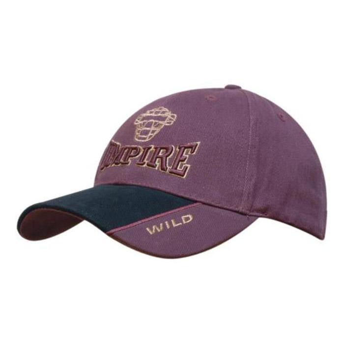 Brushed Heavy Cotton Cap with Indent Peak