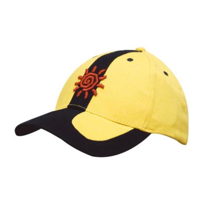 Brushed Heavy Cotton Cap with Peak and Crown Inserts