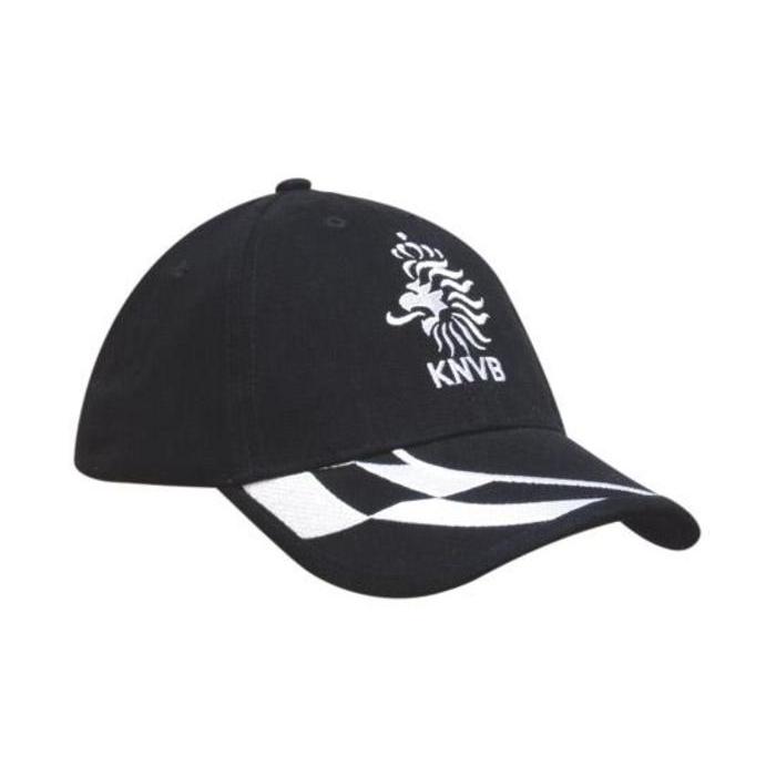 Brushed Heavy Cotton Cap Check Embroidered to Peak