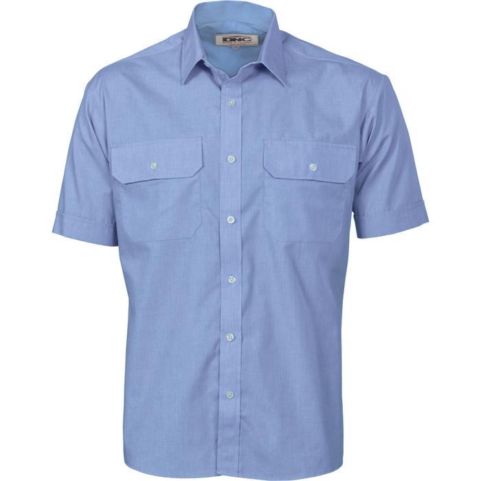 Polyester Cotton Work Shirt - Short Sleeve
