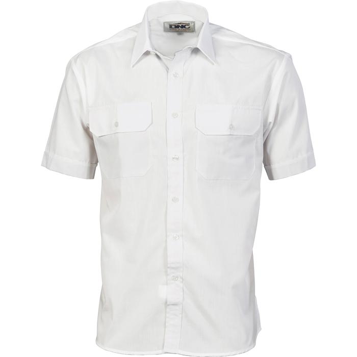 Polyester Cotton Work Shirt - Short Sleeve
