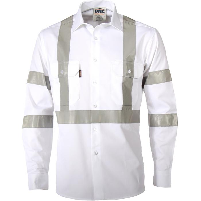 Night Worker White Shirt With CSR R/Tape
